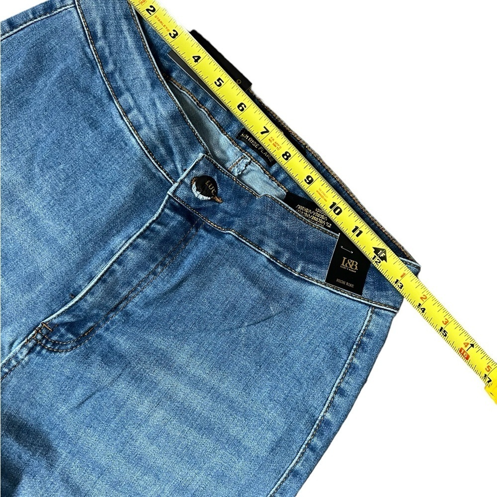 Lucky And Blessed Super Flare With Serape Insert Jeans - Picture 11 of 17